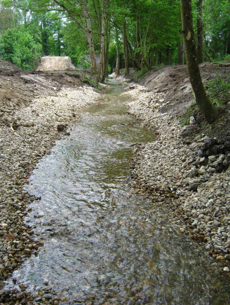 Choisille de Chanceaux, Chanceaux sur Choisille 2014 - Renaturation de l’ancien lit du cours d’eau